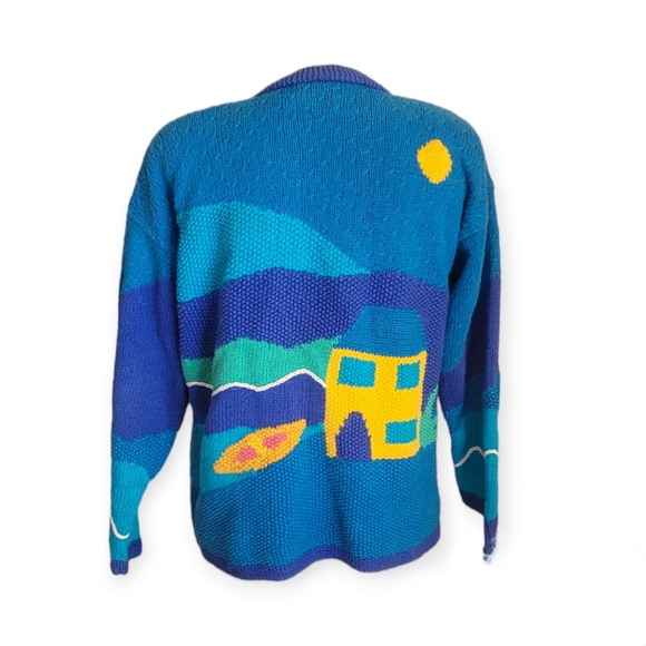 Vintage 80s Lake House Sweater - Picture 2 of 6